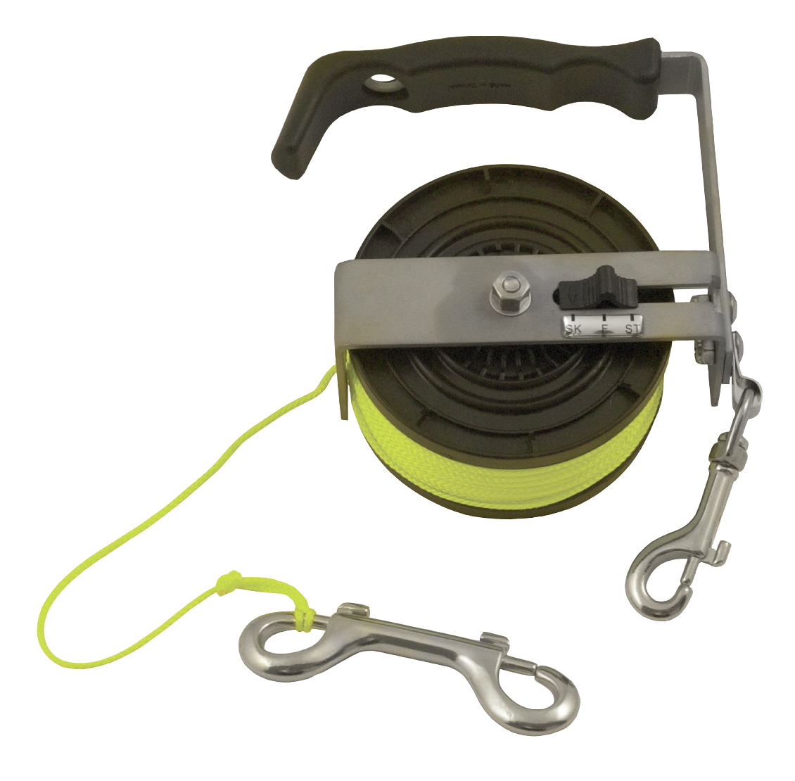 XS Scuba 200' Sport Reel – Stainless Steel Dive Reel with High-Visibility Line