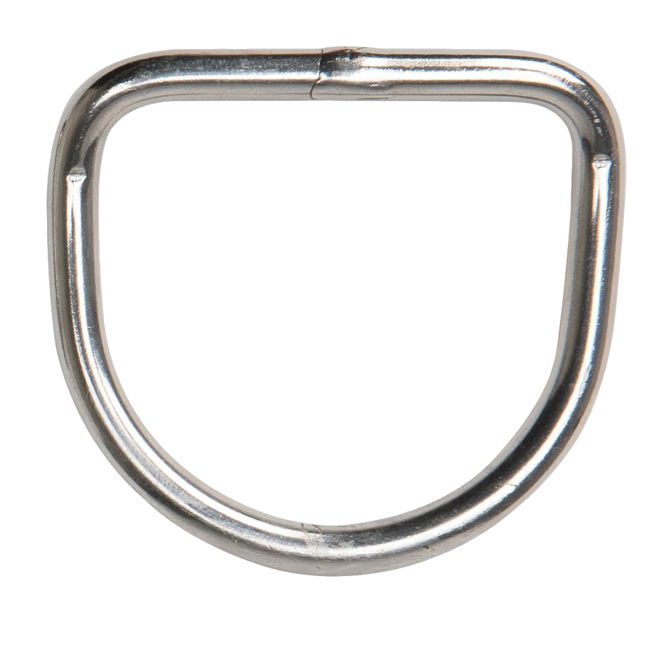 XS Scuba Highland 2.0" Stainless Steel Welded Angled D-Ring – 6mm 316 Stainless Steel Harness Hardware