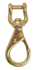 XS Scuba Highland 3.4" #2 Brass Shackle Snap Hook – Heavy-Duty Marine & Diving Attachment Clip
