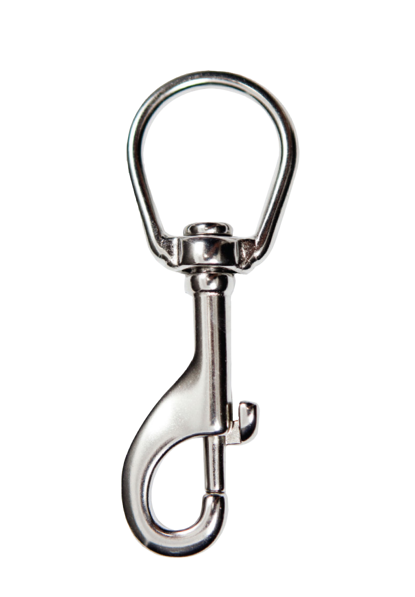 XS Scuba Highland 4.0" U-Top Swivel Bolt Snap – 316 Stainless Steel Dive Clip