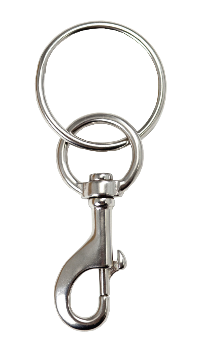 XS Scuba Highland 4.75" Stainless Steel Bolt Snap with 1.75" Ring – 316 Stainless Steel Technical Diving Hardware