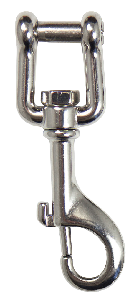 Highland 4" XS Scuba Highland Stainless Steel Shackle Bolt Snap – 316 Stainless Steel Dive Clip