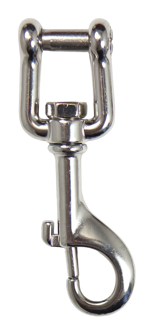 Highland 5.3" XS Scuba Highland Stainless Steel Shackle Bolt Snap – 316 Stainless Steel Dive Clip