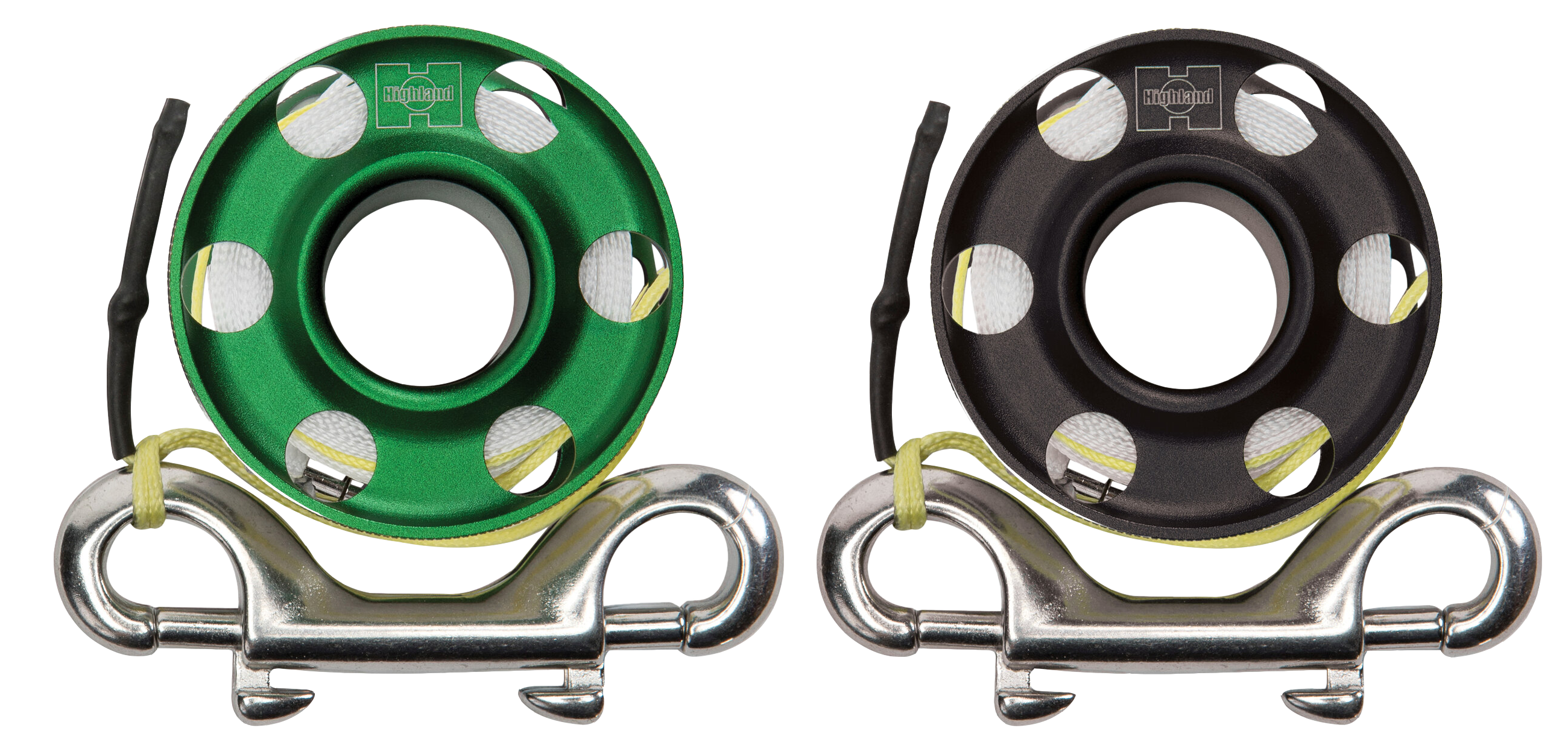 XS Scuba Highland 50 ft Aluminum Finger Spool with Dyneema Leader & Bolt Snap