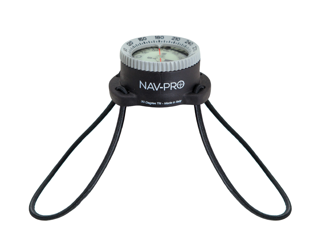 XS Scuba Highland Nav-Pro Bungee Mount Compass – Technical Diving Navigation Compass