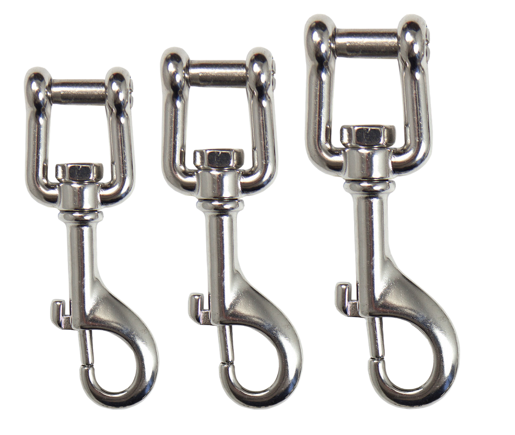 XS Scuba Highland Stainless Steel Shackle Bolt Snap – 316 Stainless Steel Dive Clip