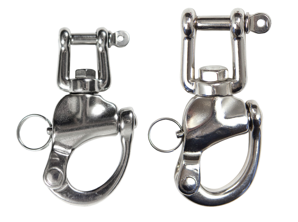 XS Scuba Highland Stainless Steel Snap Shackle – 316 Stainless Steel Quick Release Dive Shackle