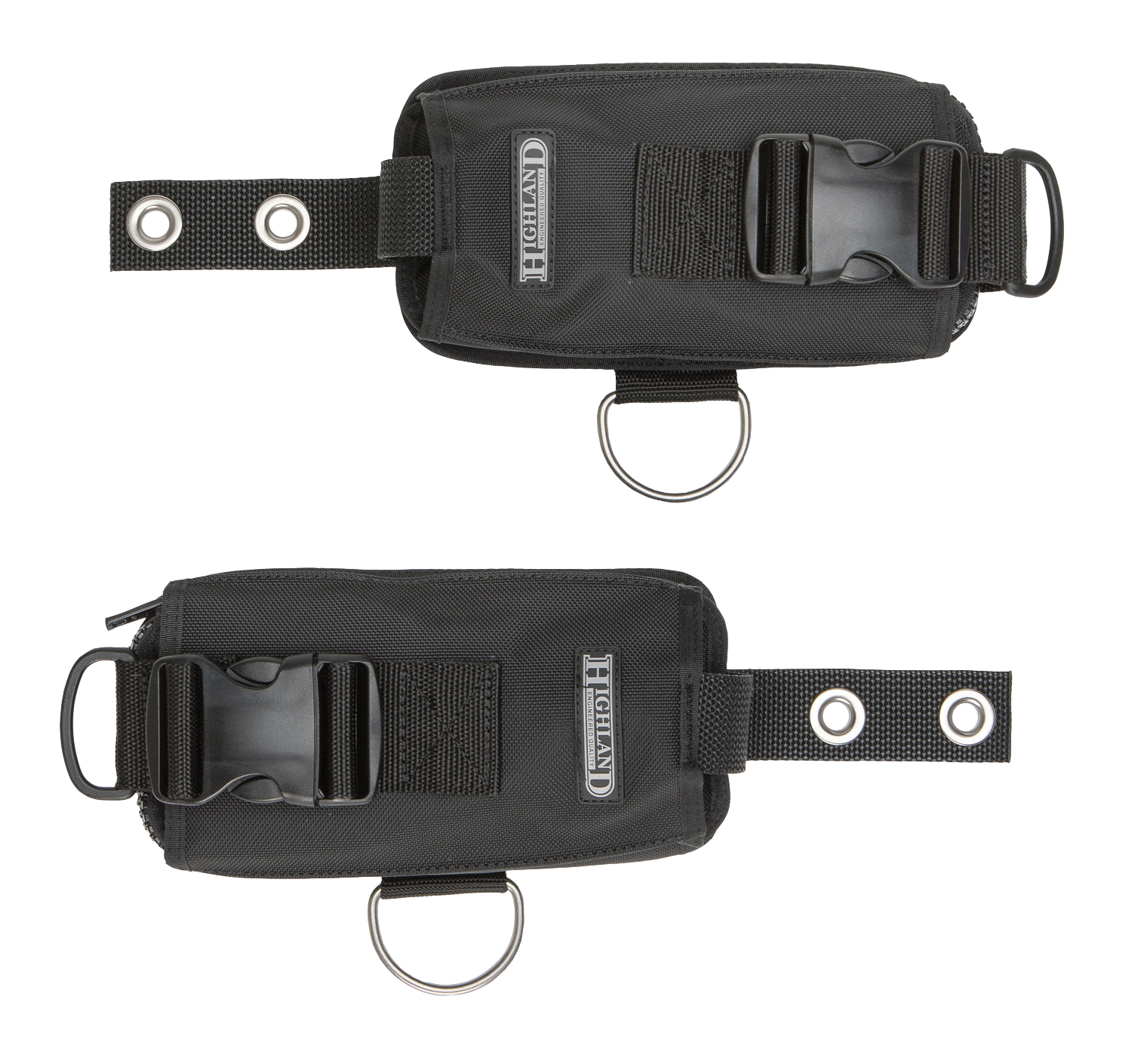 Highland Side-Slide Weight Pockets – Integrated Weight System for Backplate Harnesses