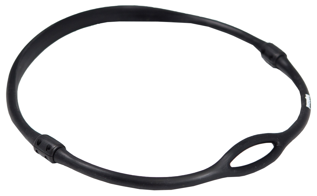 XS Scuba Highland Silicone Regulator Necklace – Durable Backup Regulator Retention Necklace Black Large