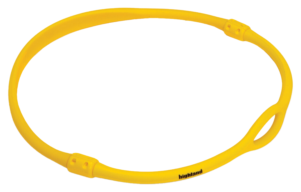XS Scuba Highland Silicone Regulator Necklace – Durable Backup Regulator Retention Necklace Yellow Large