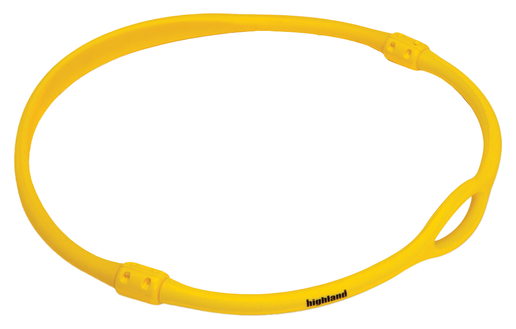 XS Scuba Highland Silicone Regulator Necklace – Durable Backup Regulator Retention Necklace Yellow Large