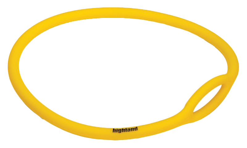 XS Scuba Highland Silicone Regulator Necklace – Durable Backup Regulator Retention Necklace Yellow Standard