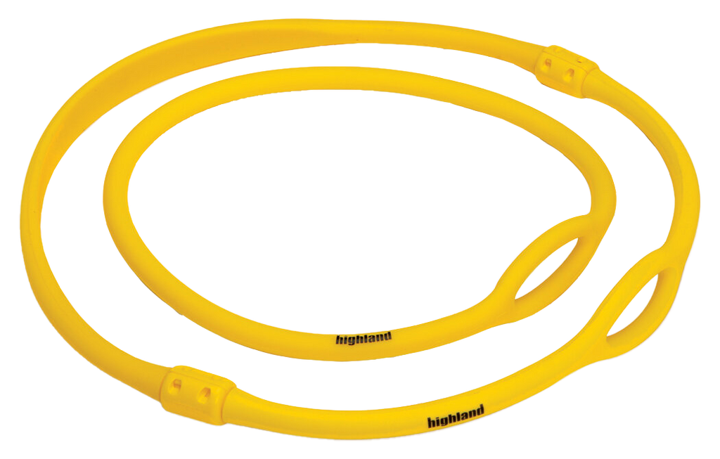 XS Scuba Highland Silicone Regulator Necklace – Durable Backup Regulator Retention Necklace Yellow