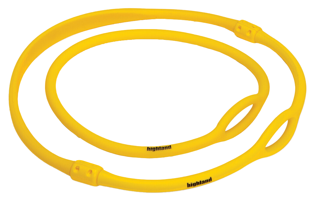 XS Scuba Highland Silicone Regulator Necklace – Durable Backup Regulator Retention Necklace Yellow