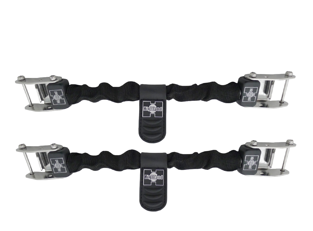 XS Scuba Highland Technical Spring Fin Straps – Universal Stainless Steel Replacement Fin Straps