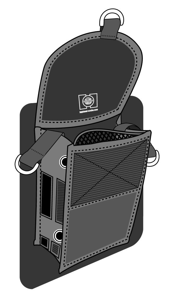 Highland Glue-On Thigh Pocket – Technical Diving Utility Pocket