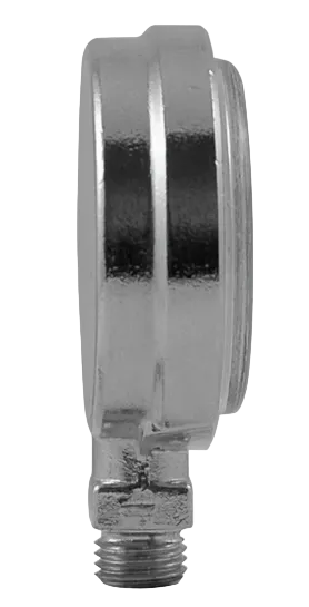 Highland Thin Line SPG – Brass & Glass Submersible Pressure Gauge Side View