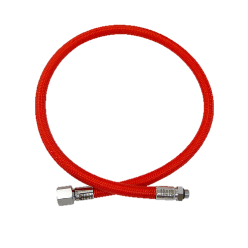 XS Scuba Miflex Low Pressure Braided Hose – Lightweight Flexible LP Scuba Hose - Red