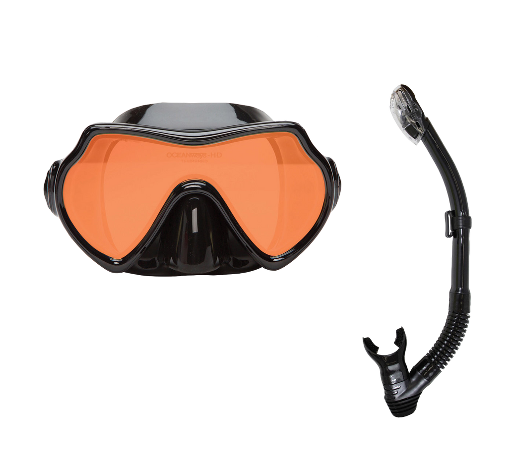 XS Scuba OceanWays SeeSharp Dry Combo – High Definition Mask & Dry Snorkel Set