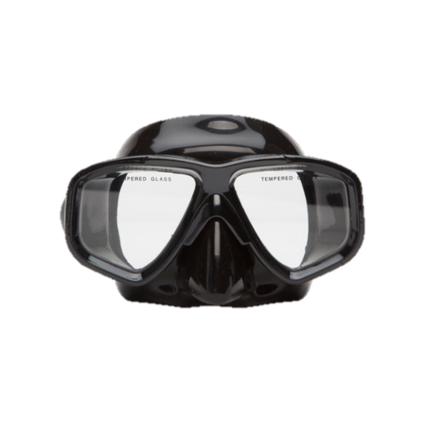 XS Scuba Oceanways Caribbean Mask – Silicone Scuba Diving & Snorkeling Mask - Black