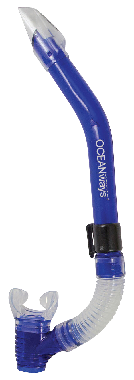 XS Scuba Oceanways Caribbean Snorkel – Flex Snorkel with Wave Guard & Purge Valve Blue