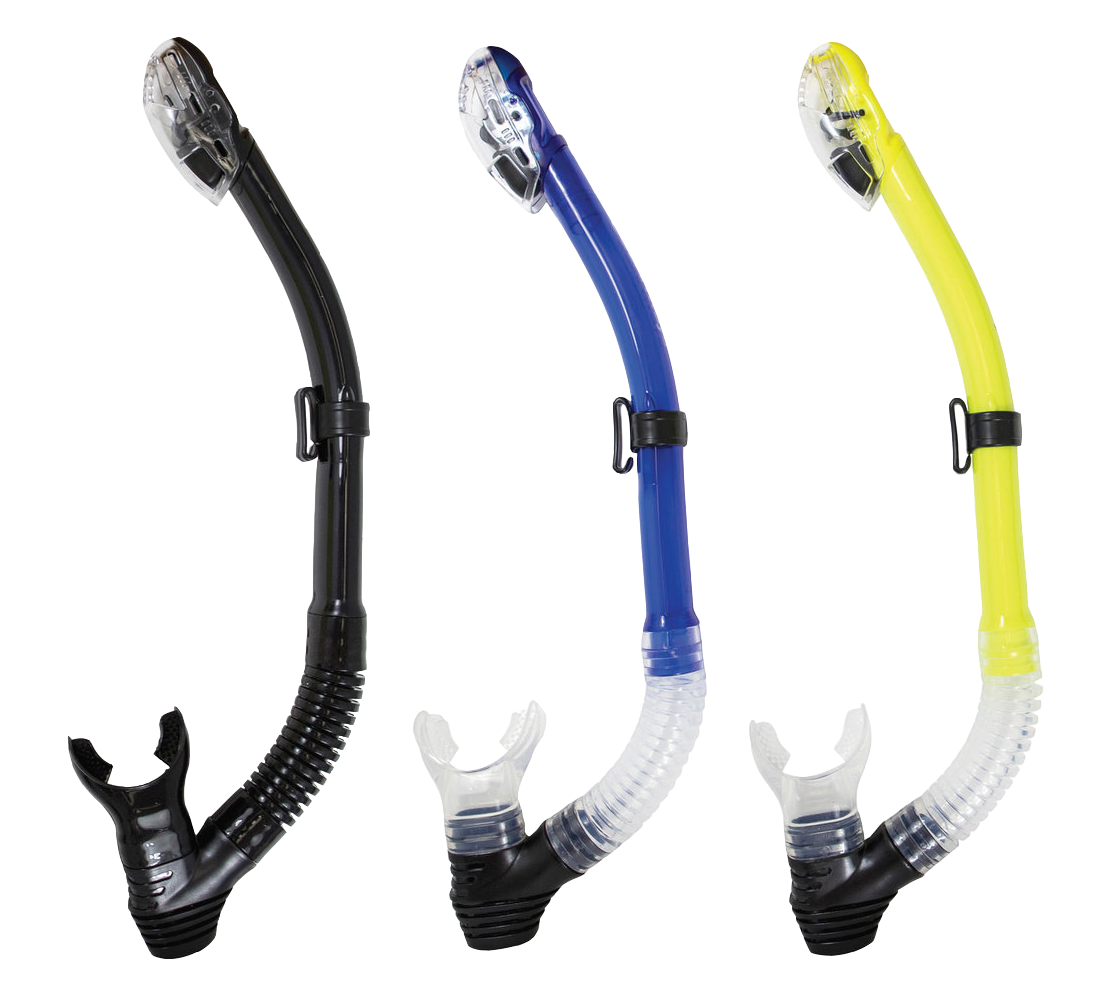 XS Scuba Oceanways Dry Snorkel – Silicone Flex Snorkel with Auto Dry Top