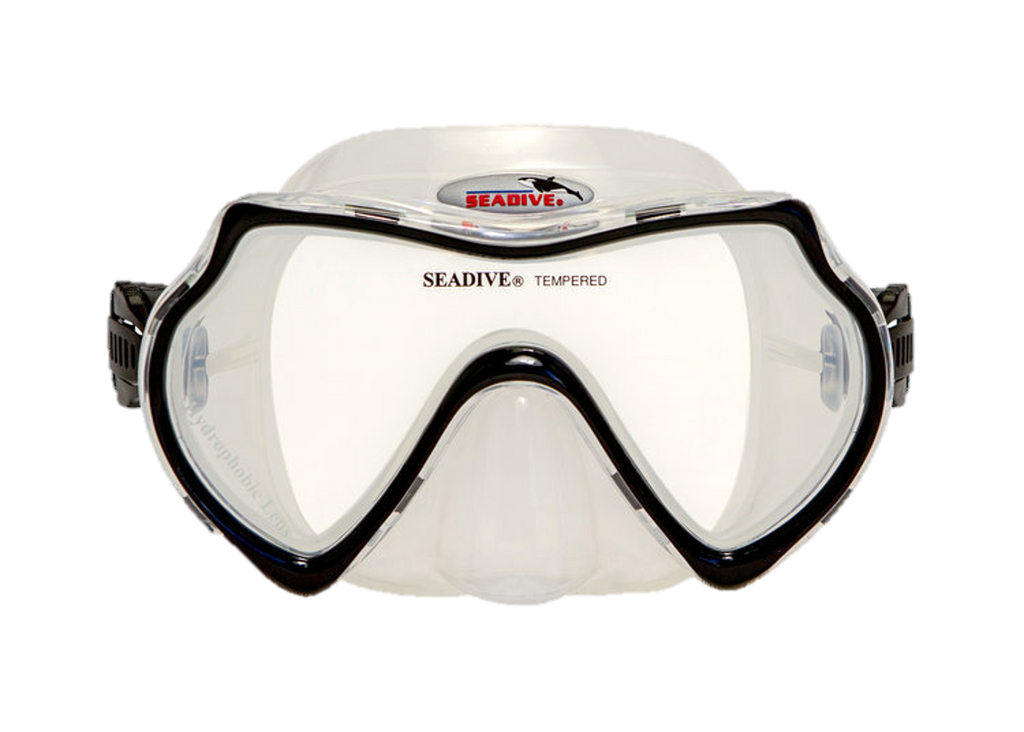 XS Scuba SeaDive Eagleye Hydrophobic Mask – Anti-Fog Single Lens Scuba Diving Mask - Black
