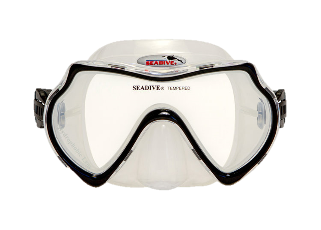 XS Scuba SeaDive Eagleye Hydrophobic Mask – Anti-Fog Single Lens Scuba Diving Mask - Black