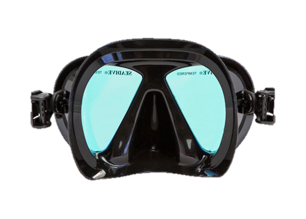 SeaDive RayBlocker-HD 2-Window Dive Mask – HD Anti-Reflective Scuba Mask