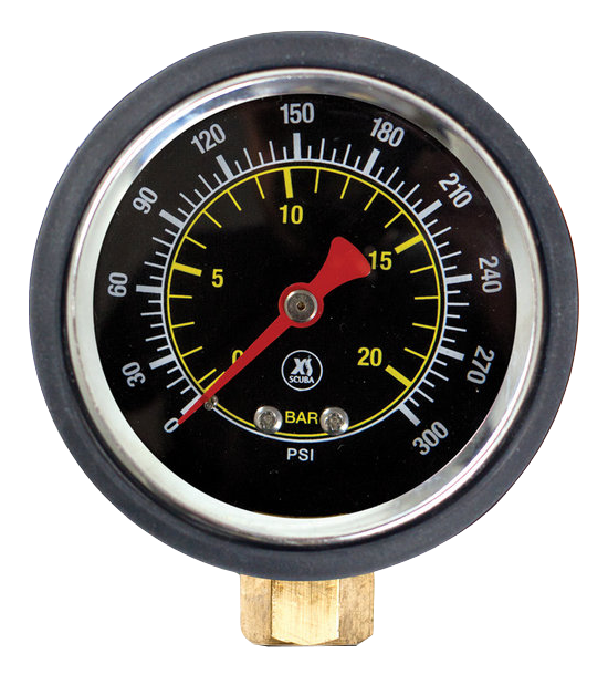 XS Scuba 2.75" Low Pressure Gauge – Dual Scale Topside LP Pressure Gauge