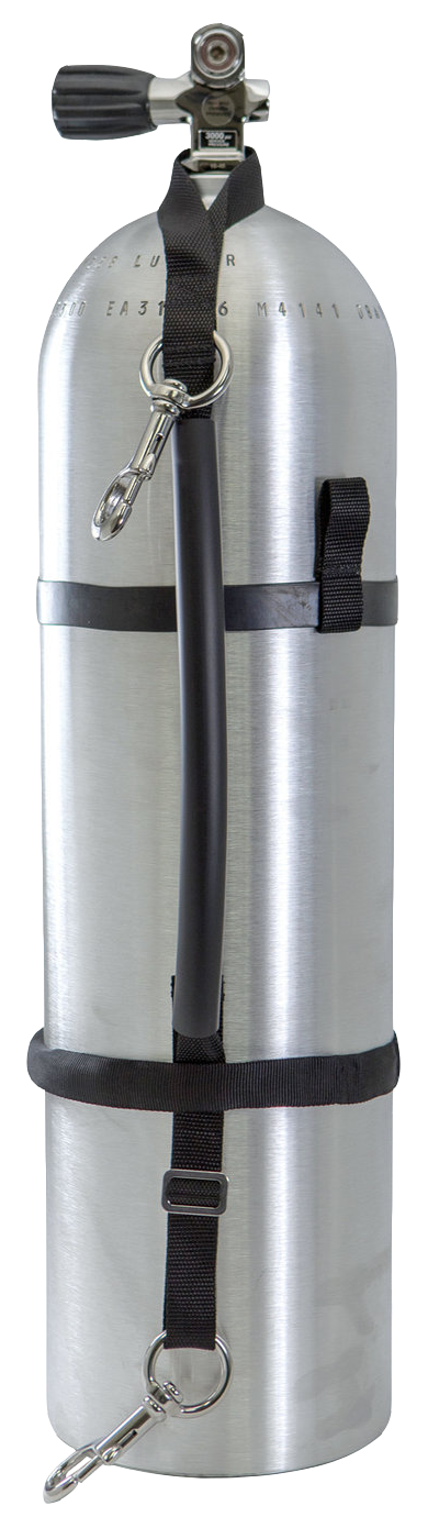 XS Scuba Stage Bottle Strap Kit – Complete Cylinder Rigging Kit for Stage & Deco Bottles 7.25"