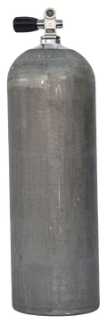 XS Scuba Aluminum 50 Cylinder Natural Finish