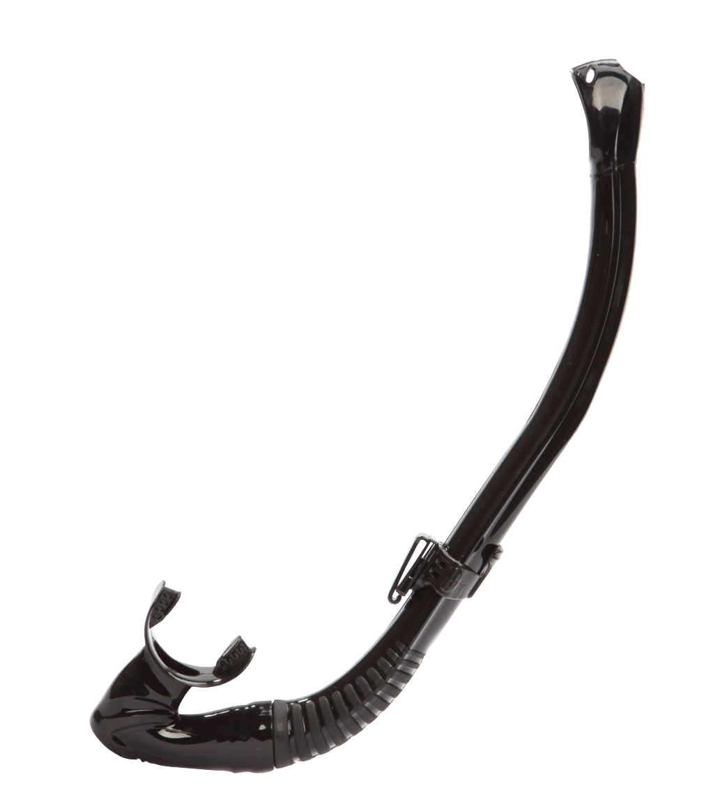 XS Scuba Cargo Roll-Up Snorkel – Compact Silicone Backup Snorkel Black