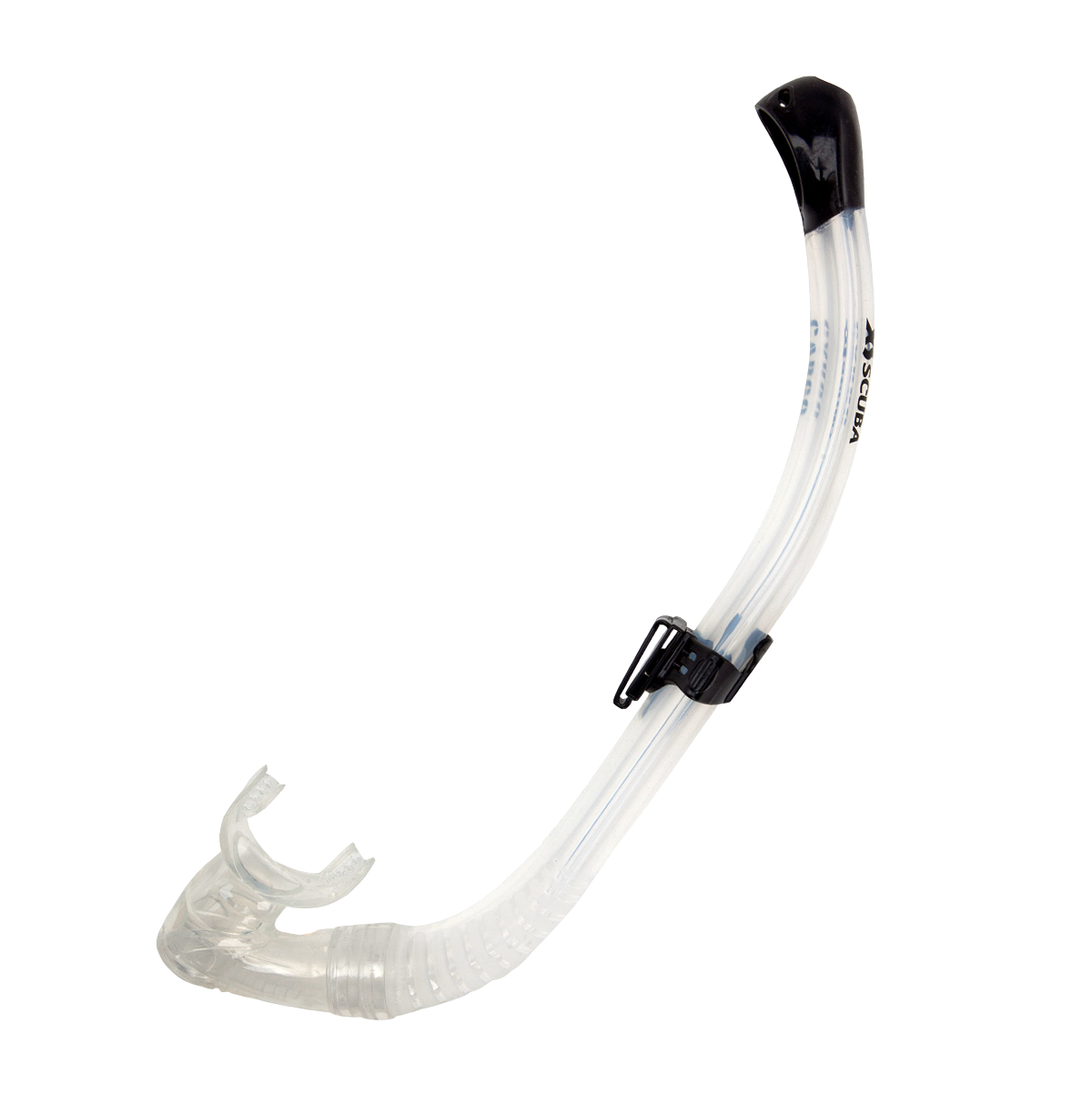 XS Scuba Cargo Roll-Up Snorkel – Compact Silicone Backup Snorkel Clear