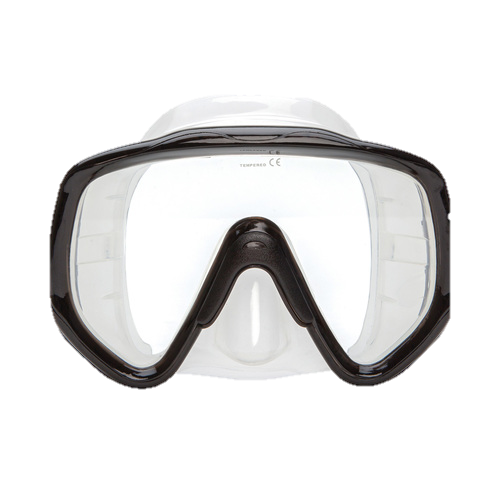 OceanWays Cortez Mask – Large View Scuba Diving & Snorkeling Mask - Black