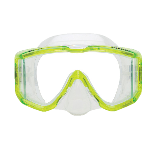 XS Scuba Fusion Mask – Panoramic Three-Window Scuba Diving Mask - Yellow