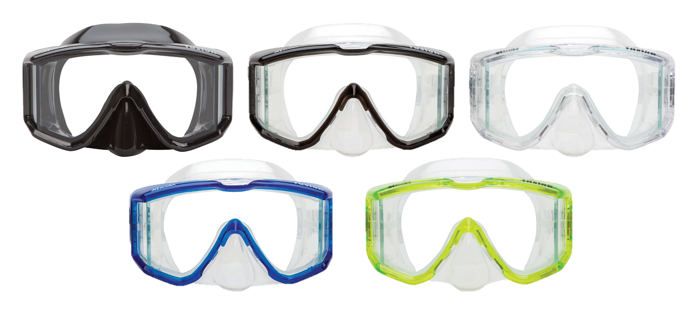 XS Scuba Fusion Mask – Panoramic Three-Window Scuba Diving Mask