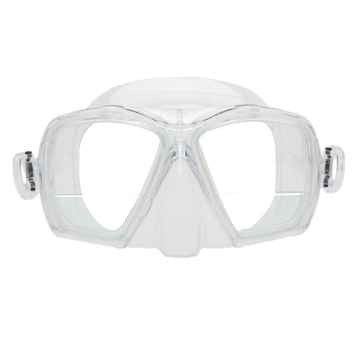 XS Scuba Gauge Reader Mask – Down View Prescription Dive Mask with +1.75 Diopters - Clear