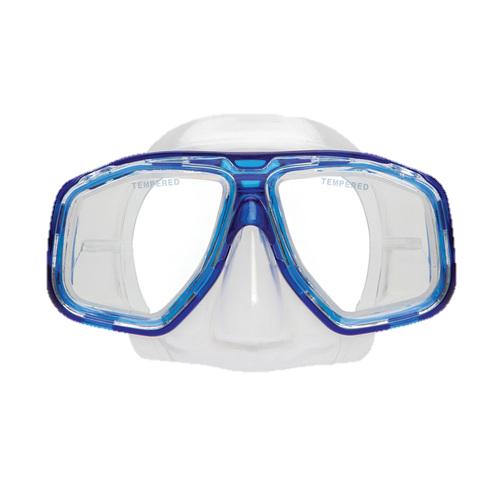 XS Scuba OceanWays Goby Mask – Youth Scuba & Snorkeling Mask for Kids and Smaller Faces - Blue