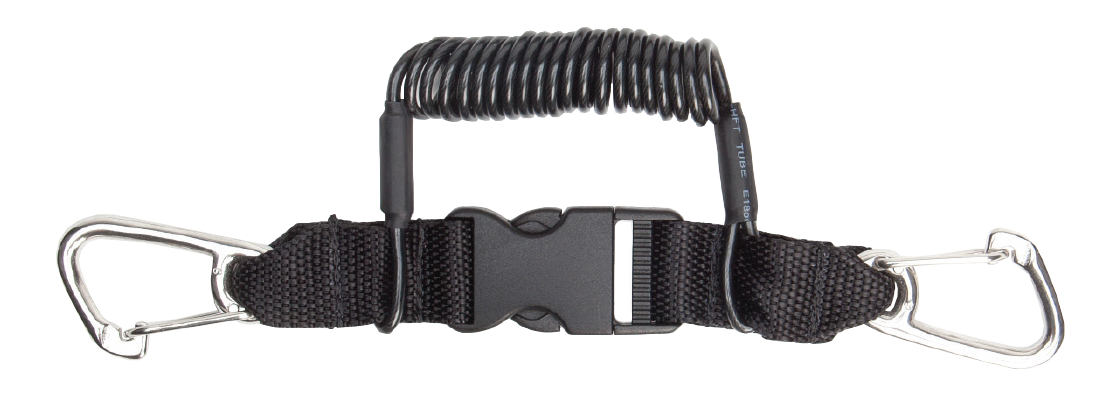 XS Scuba Coil Lanyards – Light, Medium & Heavy Duty Retractable Dive Lanyards