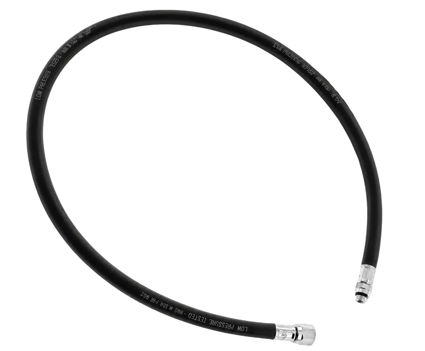 XS Scuba Low Pressure Rubber Hose – Durable LP Scuba Regulator & Inflator Hose