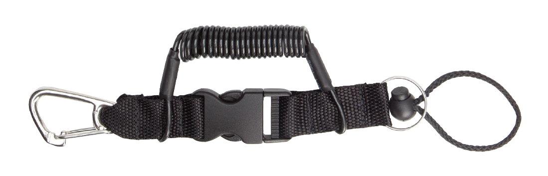 XS Scuba Coil Lanyards – Light, Medium & Heavy Duty Retractable Dive Lanyards