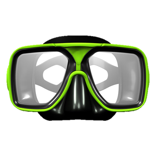 XS Scuba OceanWays Metro Mask – Prescription Lens Compatible Scuba Diving Mask - Black & Green