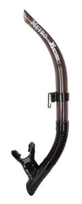 XS Scuba Metro Snorkel – Durable Open Top Snorkel with Purge Valve Black
