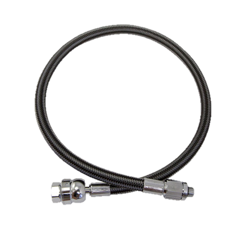 XS Scuba MiFlex DS (Dual Swivel) Low Pressure Regulator Hose – 28" LP Hose for Maximum Comfort - Black