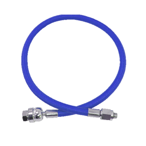 XS Scuba MiFlex DS (Dual Swivel) Low Pressure Regulator Hose – 28" LP Hose for Maximum Comfort - Blue