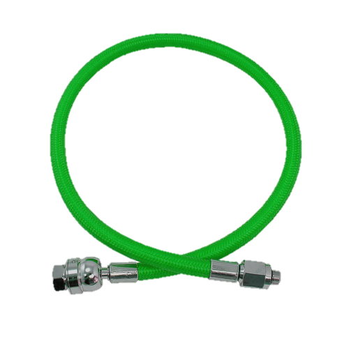XS Scuba MiFlex DS (Dual Swivel) Low Pressure Regulator Hose – 28" LP Hose for Maximum Comfort - Green