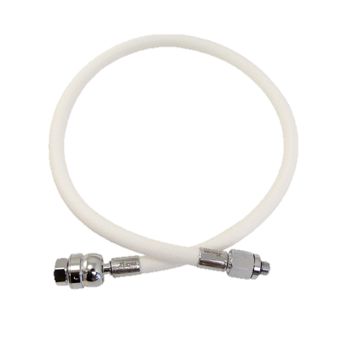XS Scuba MiFlex DS (Dual Swivel) Low Pressure Regulator Hose – 28" LP Hose for Maximum Comfort - White