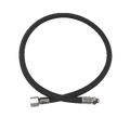 XS Scuba Miflex Low Pressure Braided Hose – Lightweight Flexible LP Scuba Hose - Black