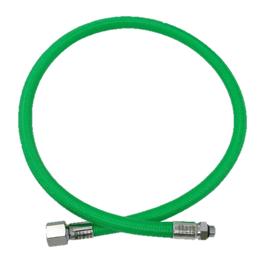 XS Scuba Miflex Low Pressure Braided Hose – Lightweight Flexible LP Scuba Hose - Green
